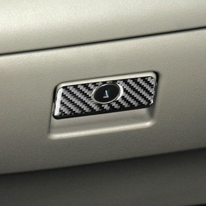 Carbon Fiber Copilot Storage Box Handle Cover Trim Compatible with Compatible with Toyota Camry 2007 2008 2009 2010 2011 Interior Accessory - color: Black 21