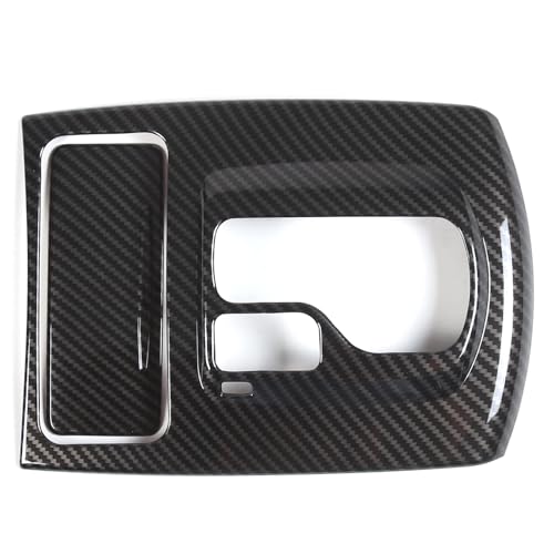 Gear Shift Panel Trim Cover Compatible with Infiniti G37 2009-2013, ABS Plastic Gear Shifter Console Anti-Scratch Frame Cover Accessories (Carbon Fiber Pattern) - color: carbon fiber pattern