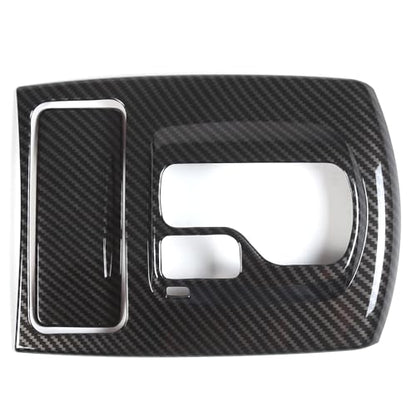 Gear Shift Panel Trim Cover Compatible with Infiniti G37 2009-2013, ABS Plastic Gear Shifter Console Anti-Scratch Frame Cover Accessories (Carbon Fiber Pattern) - color: carbon fiber pattern