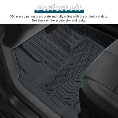 Floor Mats for 2013-2018 Lexus ES350, Heavy Duty TPE All Weather Protection 1st & 2nd Row Full Set Rubber Floor Liners(2013-2018 ES350) - color: 2013-2018 ES350