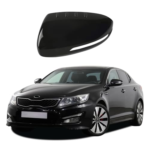 Glossy Black Side Mirror Cover Caps Replacement for 2011-2015 Kia Optima K5, Directly Replace Style, Not Sticker Style - color: Glossy Black, size: Right Side