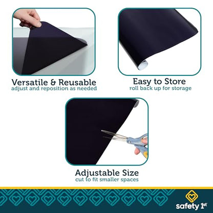 Safety 1st Cling Car Window Shades for Baby, 2 Pieces, Sun Blocker and UV Protection, Static Cling Privacy Shade, Black Tint - size: Pack of 2