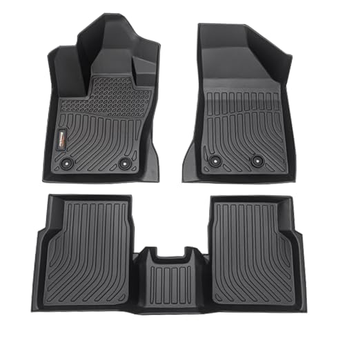 Binmotor-All Weather Car Floor Mats for Jeep Compass 2017-2026, Including 1st+2nd Row, TPE Floor Liners for Jeep Compass Accessories Car Mat-Black - style: 11) Car Mats for Jeep Compass (2017-2026)