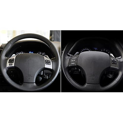 NVCNX Real Premium Carbon Fiber for Lexus IS250 is 250 IS350 2006-2013 2007 2008 2009 2010 2011 2012 / IS250C IS350C 2010-2015 Accessories Car Dashboard Button Frame Cover Interior Trim Sticker 2PCs - color: Steering Wheel Button Frame - A
