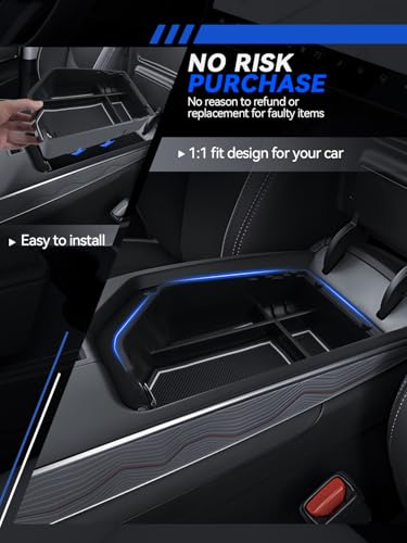 for Genesis GV70 Center Console Organizer Genesis GV70 2022-2025 Accessories Armrest Tray Middle Storage Box Insert Container Durable ABS Plastic - size: For 2022-2026 Genesis Gv70