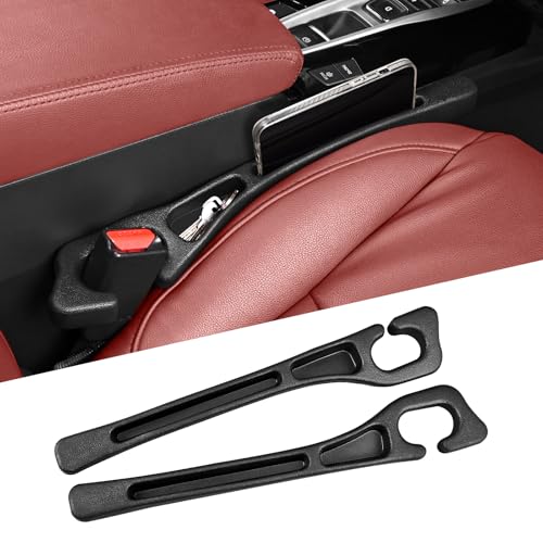 Car Seat Gap Filler, Car Seat Accessories, Car Organizers and Storage with Phone Holder, Car Organizer Fit Sedan SUV Truck Black Set of 2 - color: Black, size: 1.15 Inch Car Seat Gap Filler