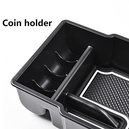 EDBETOS Center Console Organizer Tray Compatible with Jeep Renegade Accessories 2015-2019 2020 2021 2022 2023 Armrest Glove Box Secondary Storage (White Line) - color: White Line