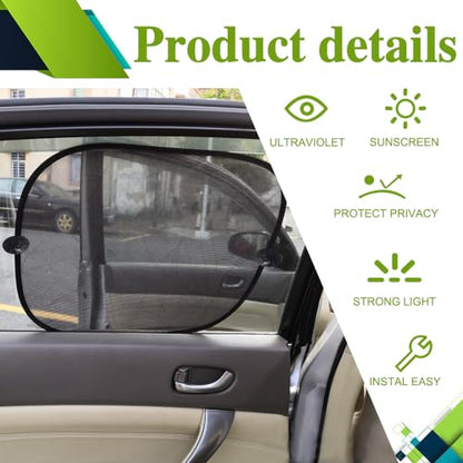 2PCS Car Window Shad, Universal Car Sunshade Side Window Cover, 17"14" Sun Glare and UV Rays Protection for Your Child, 17.2"x14"/2PCS - color: 17.2"x14"/2PCS