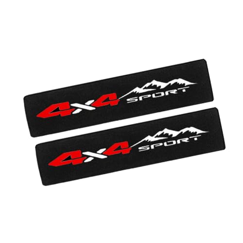 2 Pack 4X4 Off Road Sport Soft and Comfortable Car Seat Belt Pads,Embroidered Logo Car Seat Belt Pads Safety Belt Strap Luggage Shoulder Pad - color: 4x4s