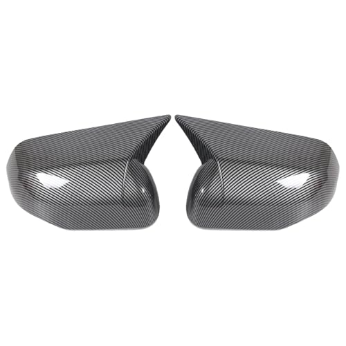 AUCERAMIC Stick-on Mirror Cover Caps Fit 2022-2024 for Toyota Tundra 2023-2024 for Sequoia 3.4L Door Side View Mirror Back Cover Cap Overlay (Carbon Fiber) - style: Carbon Fiber
