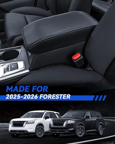 Armrest Cover for 2019-2025 2026 Subaru Ascent (Premium/Onyx Edition/Limited/Bronze Edition/Touring) Accessories Center Console Middle Lid Pad Protector for Car Elbow Rest - size: for 2019-2026 Subaru Ascent