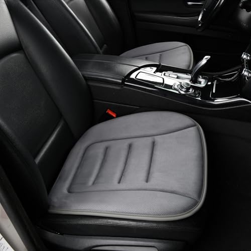 KAYI Car Seat Cushion, Memory Foam Car Seat Cushion, Anti Slip Rubber Bottom Car Seat Cushions for Driving, Suitable for Car and Office Chairs (Grey) - color: Grey, size: 1 Pack