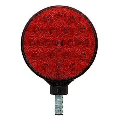 4" Round Dual-Face Red and Amber Lens 12V Turn Signals Direction Indicator Light Side Marker Warning Lights for Boat Trailer SUV Camper RV Off-Road Kenworth Peterbilt Freightliner Trucks - size: 1Pcs Direction Indicator Light