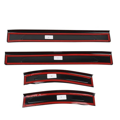 4PCS Door Sill Protector Compatible with BMW 2019-2025 2026 X5 G05 Accessories Carbon Fiber Texture ABS Plastic Material Auto Door Entry Guards
