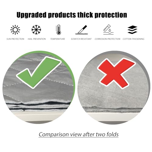 7 Layers Waterproof Heavy Duty Car Covers for Automobiles All Weather Season Anti-Hail UV Protection Snowproof Outdoor 11.7LBS Full Cover Universal Fit Sedan 186" to 193" - size: Sedan-Length (186"-193")