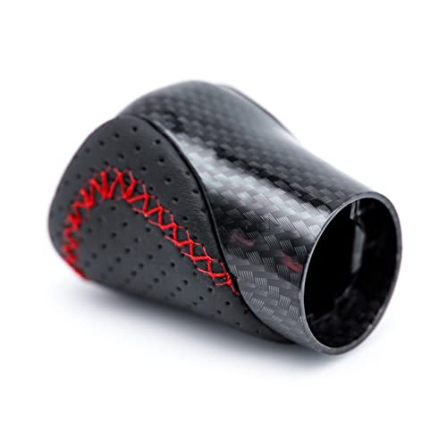 Gear Shift Knob Shifter for Lexus ES GS GX is NX RC RX 200t 300 350 3450h 450hL 350L (Red Stitch/Carbon Fiber Pattern) - color: Red Stitch / Carbon Fiber Pattern