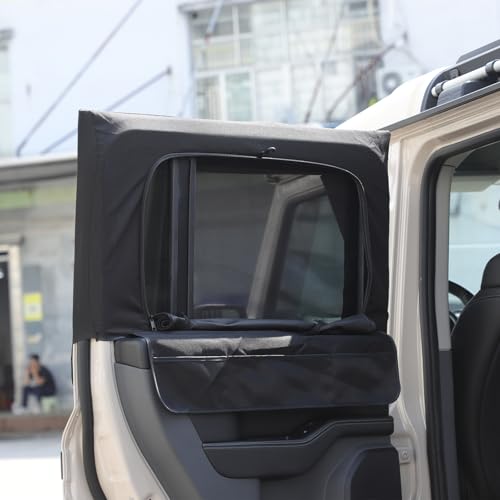 Front and Rear Side Window Sun Shade Compatible with INEOS Grenadier 2020-2024 2025+, Breathable Car Window Camping Screens, Side Windows Privacy Full Covers/Half Shade Options (Rear)