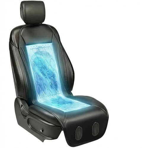 Liquid Cooling Car Seat Cover Front Seat, Air Conditioned Cooling Seat Cooler (Not Fan), Cooling Seat Cushion for Cars with 3 Modes, Quiet, Works Without A/C, Fits Car SUV Truck, Classic Black - color: Classic Black