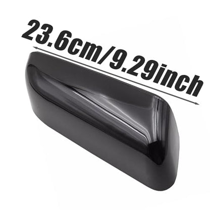 Riloer Side View Mirror Cover, 2 Packs Car Rearview Mirror Cover Cap, Side Wing Mirror Cover Cap Compatible with F-150 Limited 2013-2014 9L3Z17D743AA, 9L3Z17D742AA (Glossy Black) - color: Glossy Black