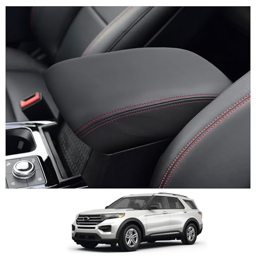 CDEFG 2020-2024 2025 Explorer Console Armrest Cover for 2024 2025 Ford Explorer Center Console Cover Middle Console Pad Arm Rest Central Consola Cover 2024 2025 Explorer Accessories - color: for 2020-2025 Explorer