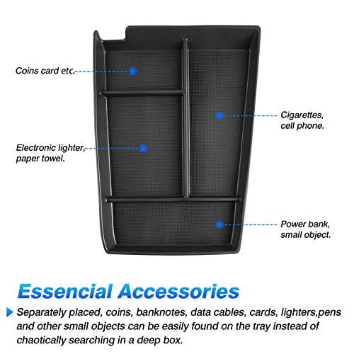 Autorder Center Console Bottom Organizer for 2023 2024 2025 2026 Toyota bZ4X/ Subaru Solterra Accessories Lower Center Console Storage Tray - size: 2023-2026 Toyota Bz4x