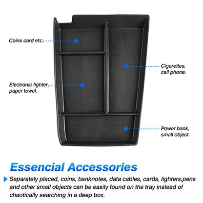 Autorder Center Console Bottom Organizer for 2023 2024 2025 2026 Toyota bZ4X/ Subaru Solterra Accessories Lower Center Console Storage Tray - size: 2023-2026 Toyota Bz4x