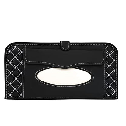 Car CD Holder Storage Case, Car Truck SUV Visor Organizer with Free Napkins, Personal Belonging and Registration, Document, Ticket Storage Pouch and 14 Pocket CD