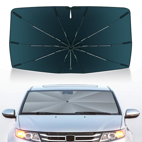 Autorder Windshield Sun Shade Umbrella for 2011-2017 Honda Odyssey Accessories,Upgraded Ice Crystal Material,Easy Setup Umbrella Sunshade for Car Windshield,100% Sun Blocking - size: Honda Odyssey 2011-2017