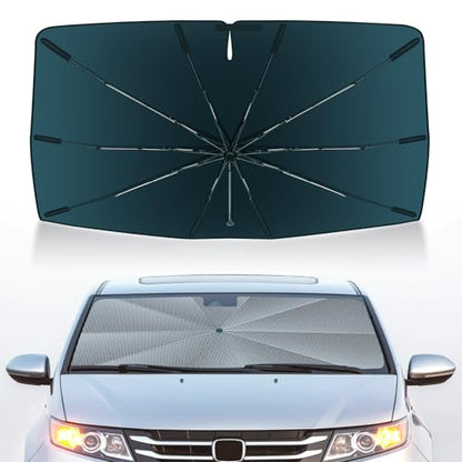 Autorder Windshield Sun Shade Umbrella for 2011-2017 Honda Odyssey Accessories,Upgraded Ice Crystal Material,Easy Setup Umbrella Sunshade for Car Windshield,100% Sun Blocking - size: Honda Odyssey 2011-2017