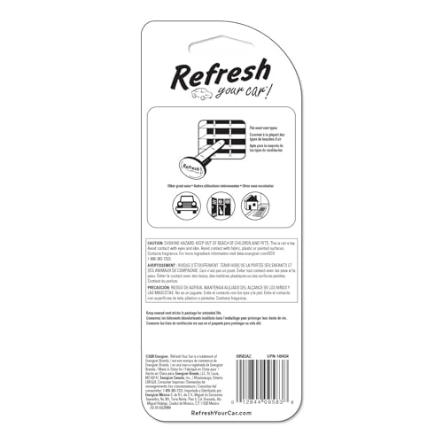 Refresh Your Car! Vent Air Freshener (Fresh Linen CS Scent, 4 Pack) - size: 1 Count (Pack of 4)