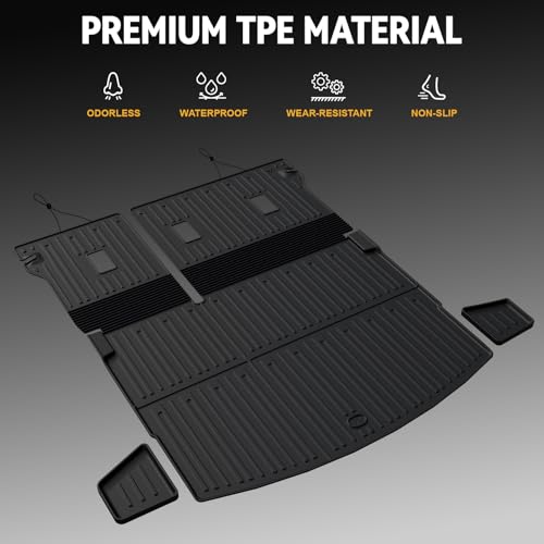 Cargo Mat for 2021-2026 Chevy Trailblazer (AWD & FWD) Accessories, Full Coverage All Weather Trunk Cargo Liner with Backrest Protectors