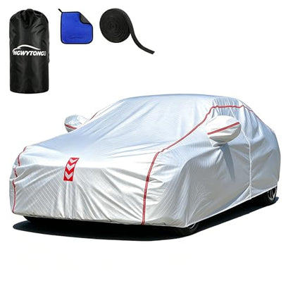 Car Cover, 360 Underbody Wrap Design, All-Weather Waterproof, Suitable for Sedans, Vehicle Body Length 194-208 in - size: 1（Sdean-A3）
