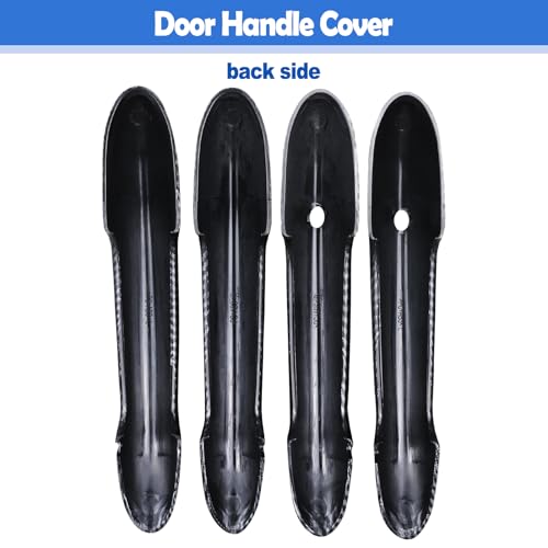 Osompar 4PCS Door Handle Cover Trims Carbon Fiber Compatible with Mini Cooper F55 Hatchback F60 Countryman (with Keyless Entry Buttons) - color: Carbon Fiber