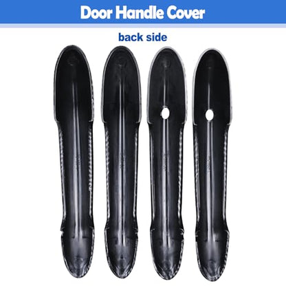 Osompar 4PCS Door Handle Cover Trims Carbon Fiber Compatible with Mini Cooper F55 Hatchback F60 Countryman (with Keyless Entry Buttons) - color: Carbon Fiber