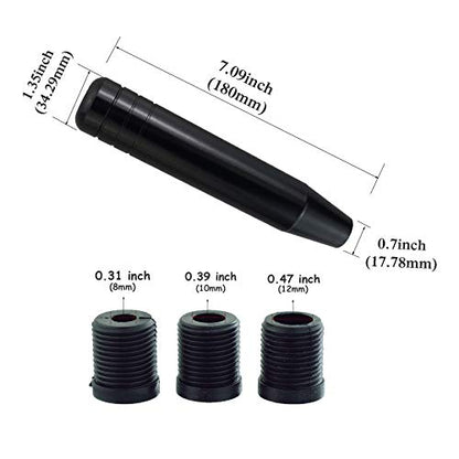 Abfer Black Shift Knob Weighted Car Gear Stick Shifter Extension Long Shifting Lever Handle Fit Most Manual Automatic Transmission Vehicle - color: Black