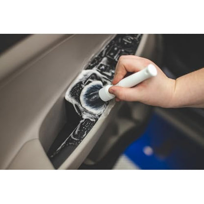 Detail Factory - Synthetic Detailing Brush Set - Ultra-Soft Interior Car Cleaning Brushes for, Screens, Emblems, & Tight Spaces - White - color: White