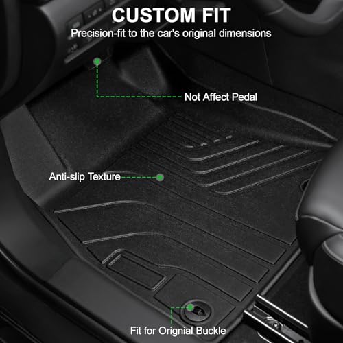 Floor Mats for 2025 2020-2024 Nissan Sentra, TPE All Weather Durable Floor Liners for Nissan Sentra Accessories - size: 2020-2025 | For Nissan Sentra