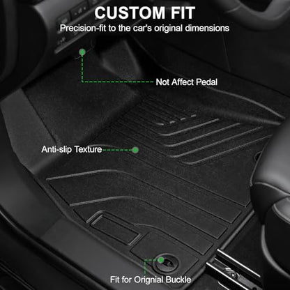 Floor Mats for 2025 2020-2024 Nissan Sentra, TPE All Weather Durable Floor Liners for Nissan Sentra Accessories - size: 2020-2025 | For Nissan Sentra