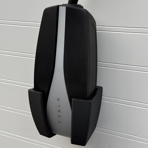 Chargeifier Tesla Charging Cable Organizer with Latch use w/Model S Model 3 Model X Model Y w/Mobile Connector Bracket-Automotive Accessories (Charger and Mobile Connector Holder)