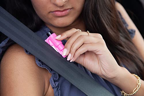 resqme The Original Emergency Keychain Car Escape Tool, 2-in-1 Seatbelt Cutter and Window Breaker, Made in USA, Family Pack of 3, Orange, Black, Pink - Compact Emergency Hammer - color: Pink