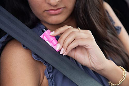 resqme The Original Emergency Keychain Car Escape Tool, 2-in-1 Seatbelt Cutter and Window Breaker, Made in USA, Family Pack of 3, Orange, Black, Pink - Compact Emergency Hammer - color: Pink