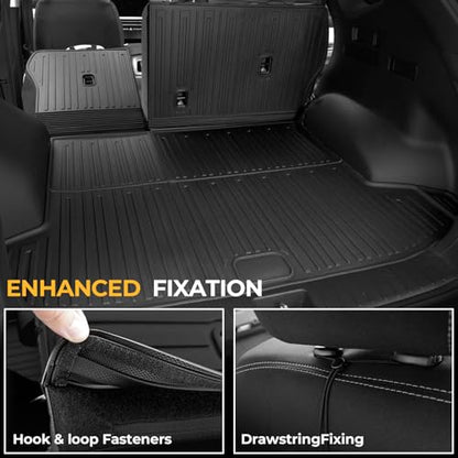 Floor Mats for Hyundai Tucson Hybrid 2022-2026, All Weather Floor Mats Trunk Cargo Liner with Backrest Protectors Accessories, Full Coverage Set (Not fit PHEV) - size: For Hyundai Tucson Hybrid | 2022-2026