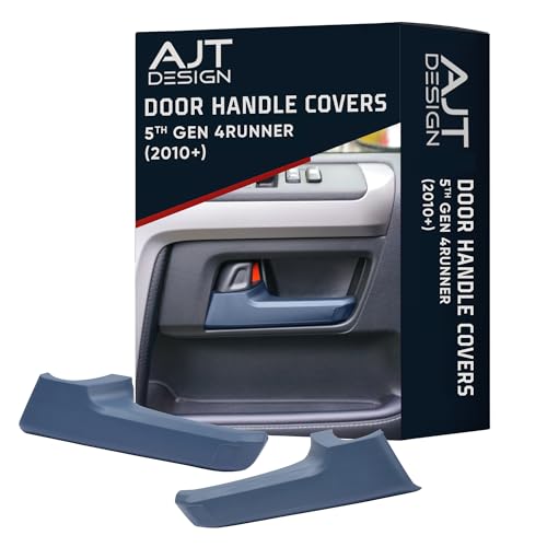 AJT DESIGN Door Handle Covers Compatible with Toyota 4Runner 2010+ (5th Gen) | 5th gen 4runner Chrome Delete | ABS Plastic Front & Back Interior Car Door Handle Cover| Made in USA | Cavalry Blue - color: Cavalry Blue