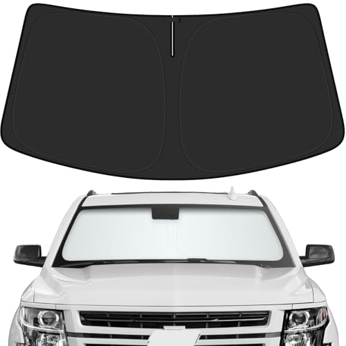 Car Windshield Sun Shade for Chevy 2015-2020 Tahoe Accessories (OEM Design) Reflective Foldable Heat Insulation Sunshade for Ultimate Protection - size: for Chevy 2015-2020 Tahoe