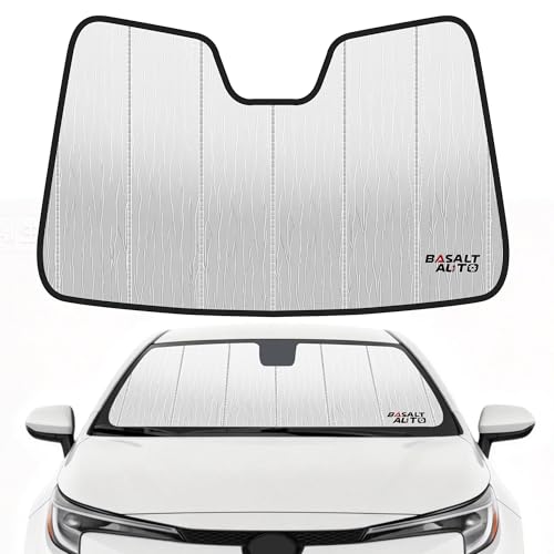 Windshield Sun Shade Compatible for 2020-2024 Toyota Corolla Silver Reflective Foldable Front Sun Visor Sunshade Protector with Storage Bag Keep Interior Cool - size: 2020-2024-Toyota-Corolla