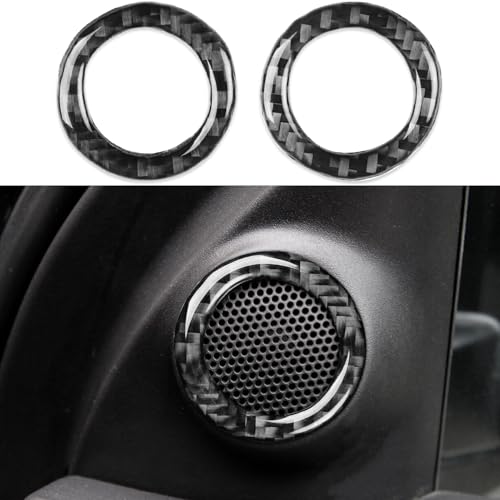 NVCNX Real Premium Carbon Fiber Accessories for Dodge Durango 2011-2020 2012 2013 2014 2015 2016 2017 2018 2019 Car Door Inner A Pillar Post Speaker Frame Cover Interior Trim Sticker Decal 2PCs - color: 2011-2020 Inner A Pillar Post Speaker Trim