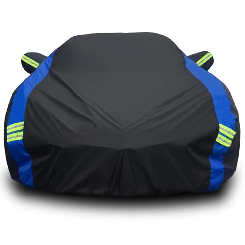 Avecrew for Chevrolet Corvette C3 Car Cover Waterproof All Weather for Automobiles, Outdoor Full Exterior Covers Fit 1968-1982 Corvette C3 with Windproof Strap and Driver Door Zipper - size: Fit Corvette C3