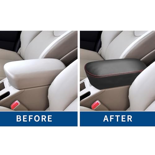 Compatible with Center Console Armrest Cover for Toyota RAV4 2006 2007 2008 2009 2010 2011 2012 2013 Leather Arm Rest Storage Box Lids Cushion Protector Pad - size: RAV4 2006-2013
