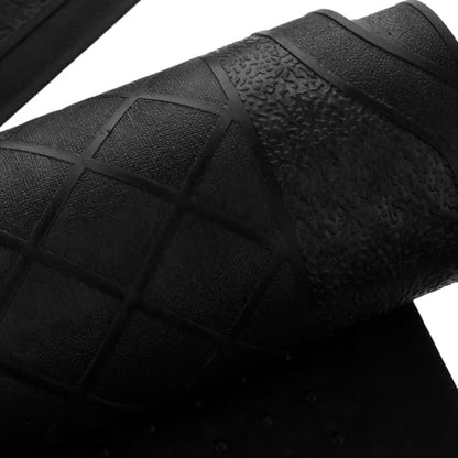 Ipetboom Car Floor Mats 4pcs Set PVC Waterproof Anti-Slip Vehicle Foot Mats All-Season Sturdy Universal Fit Automotive Floor Protection for Cars Suvs