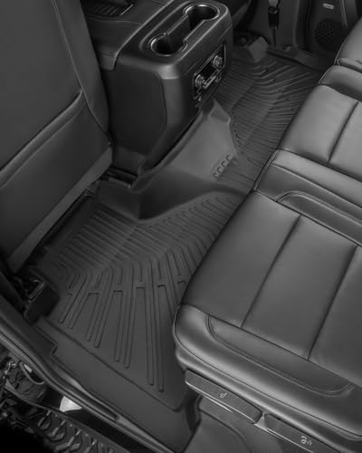 All Weather Floor Mats for Chevy Tahoe 2026-2021/ for GMC Yukon 2026-2022 (Only for 7 Seater), Custom Fit for Front 2nd 3 Row Backseat Floor Liners & Trunk Mats, Heavy Duty TPE Car Black Accessories